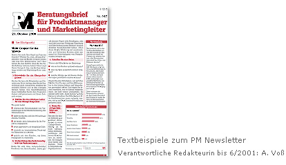 Textbeispiele zum PM Newsletter